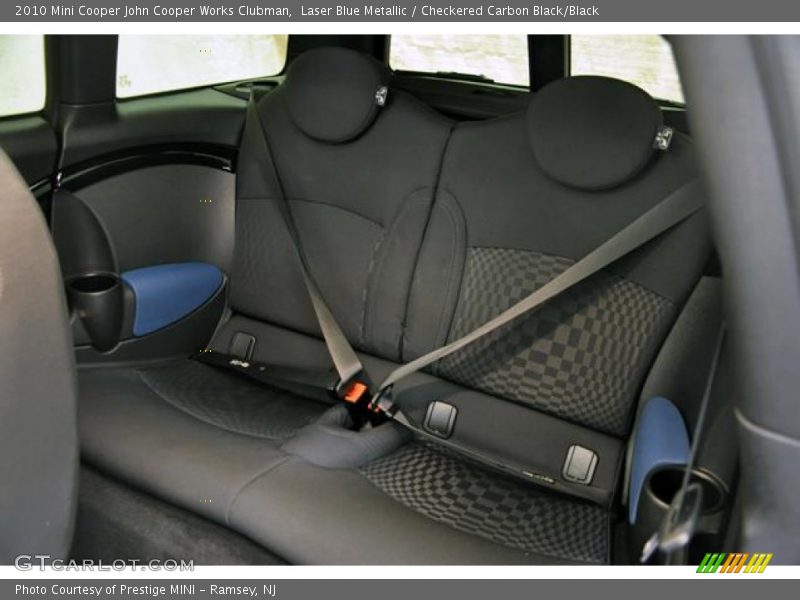 Back seats in Checkered Carbon Black/Black - 2010 Mini Cooper John Cooper Works Clubman