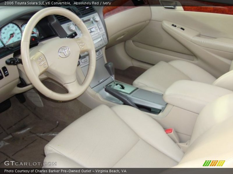 Absolutely Red / Ivory 2006 Toyota Solara SLE V6 Convertible