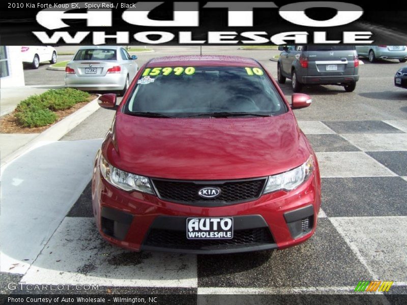 Spicy Red / Black 2010 Kia Forte Koup EX