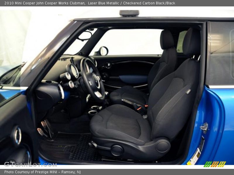 Laser Blue Metallic / Checkered Carbon Black/Black 2010 Mini Cooper John Cooper Works Clubman