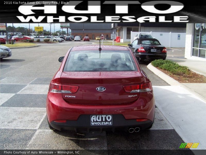 Spicy Red / Black 2010 Kia Forte Koup EX