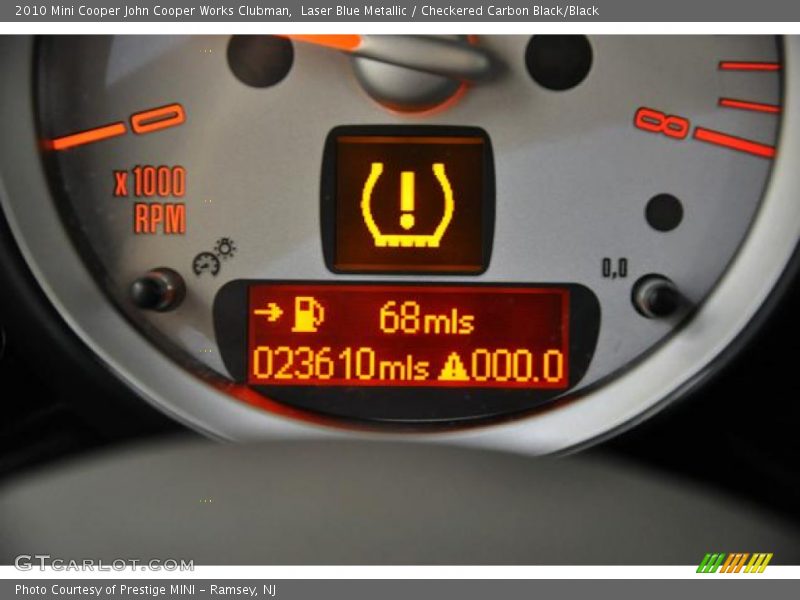 Laser Blue Metallic / Checkered Carbon Black/Black 2010 Mini Cooper John Cooper Works Clubman