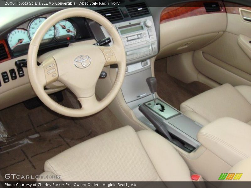 Absolutely Red / Ivory 2006 Toyota Solara SLE V6 Convertible