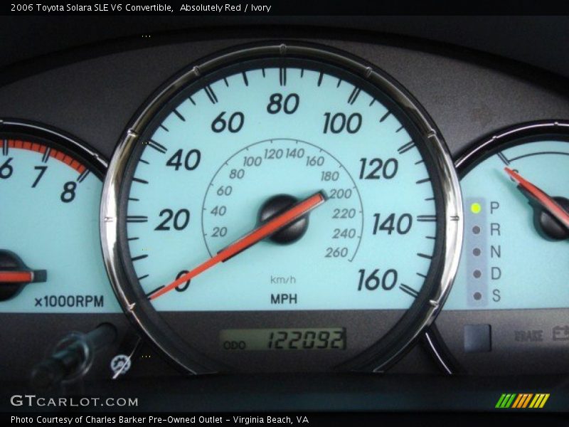Absolutely Red / Ivory 2006 Toyota Solara SLE V6 Convertible