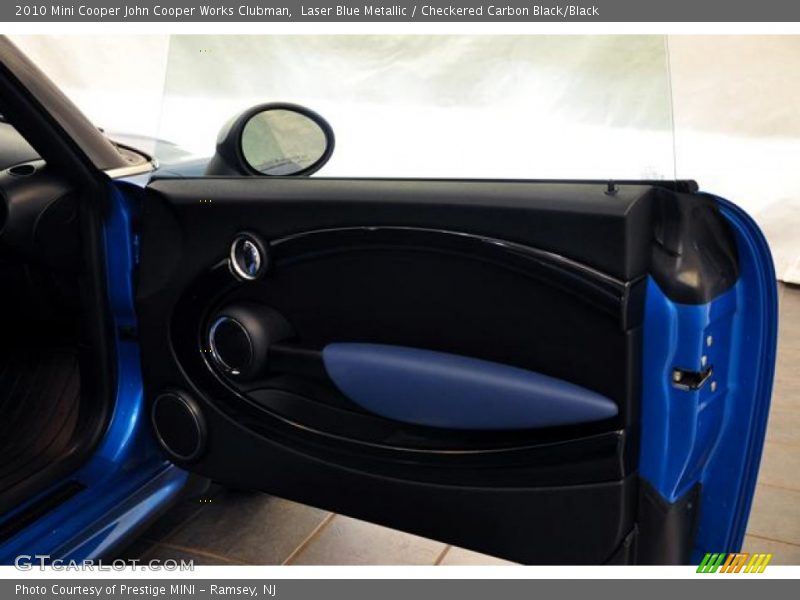 Laser Blue Metallic / Checkered Carbon Black/Black 2010 Mini Cooper John Cooper Works Clubman