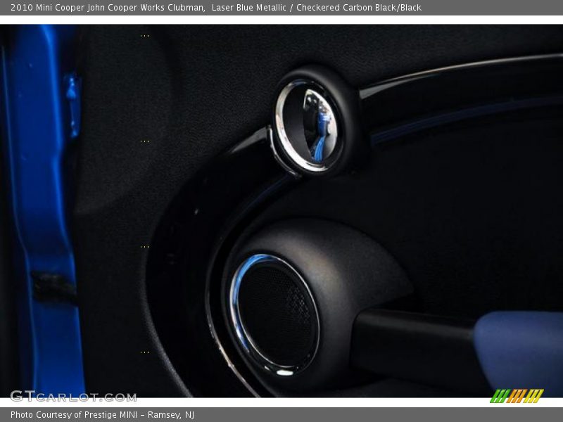 Laser Blue Metallic / Checkered Carbon Black/Black 2010 Mini Cooper John Cooper Works Clubman
