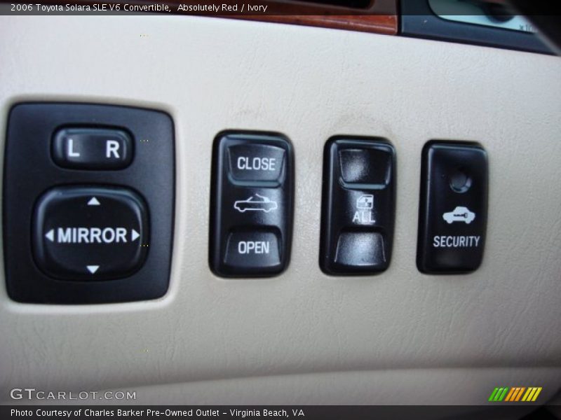 Absolutely Red / Ivory 2006 Toyota Solara SLE V6 Convertible