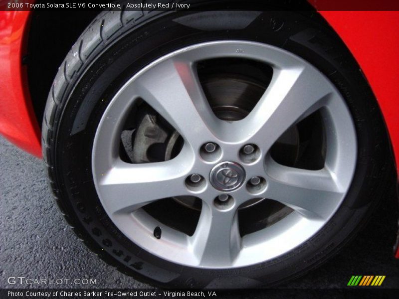Absolutely Red / Ivory 2006 Toyota Solara SLE V6 Convertible