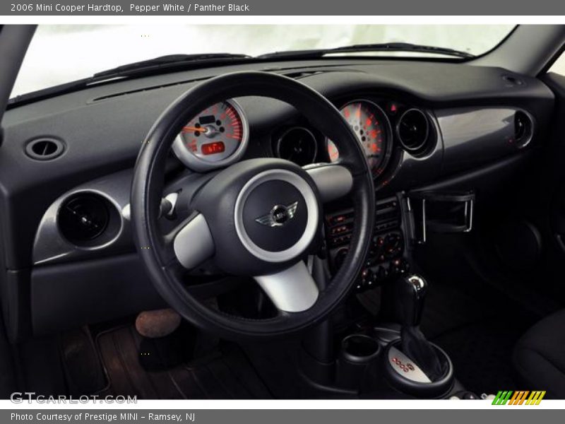 Pepper White / Panther Black 2006 Mini Cooper Hardtop