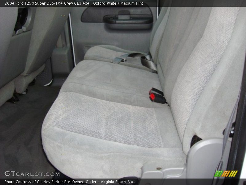 Oxford White / Medium Flint 2004 Ford F250 Super Duty FX4 Crew Cab 4x4