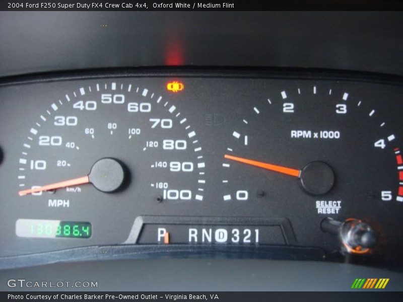 Oxford White / Medium Flint 2004 Ford F250 Super Duty FX4 Crew Cab 4x4