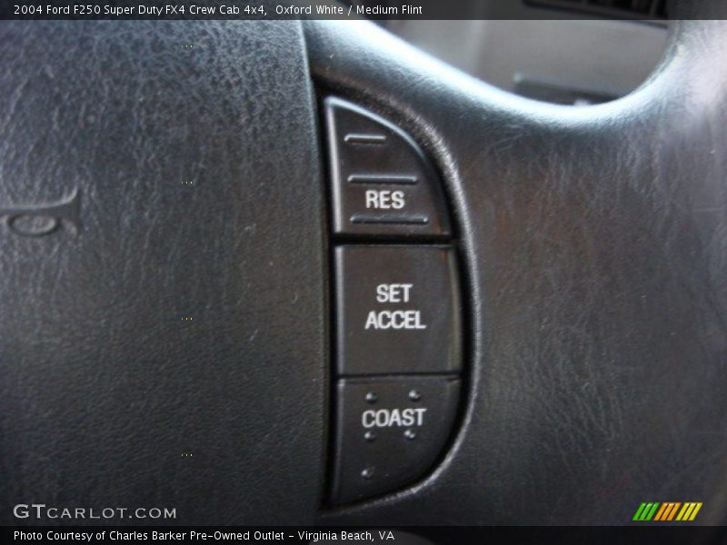 Oxford White / Medium Flint 2004 Ford F250 Super Duty FX4 Crew Cab 4x4