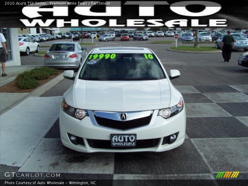 Premium White Pearl / Parchment 2010 Acura TSX Sedan