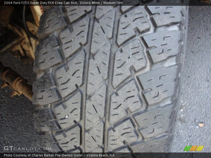 Oxford White / Medium Flint 2004 Ford F250 Super Duty FX4 Crew Cab 4x4