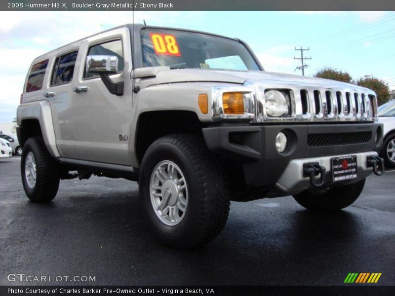 Boulder Gray Metallic / Ebony Black 2008 Hummer H3 X