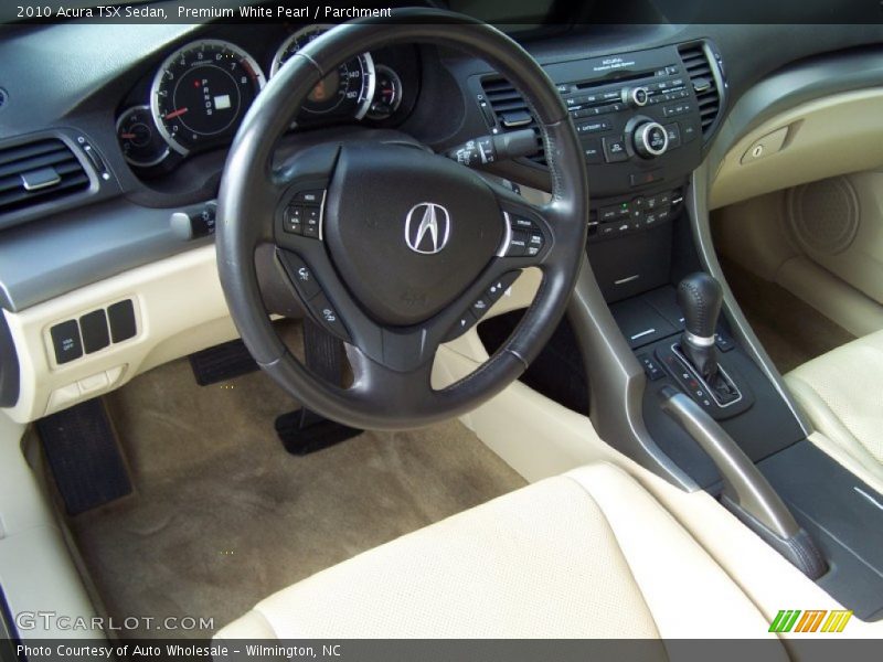Premium White Pearl / Parchment 2010 Acura TSX Sedan