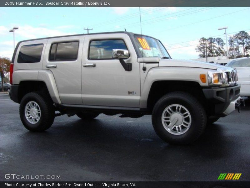 Boulder Gray Metallic / Ebony Black 2008 Hummer H3 X