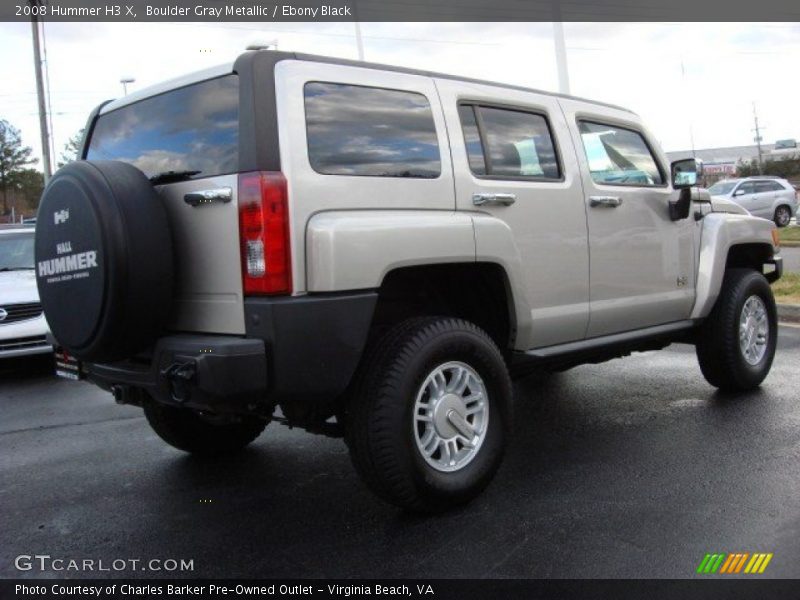 Boulder Gray Metallic / Ebony Black 2008 Hummer H3 X