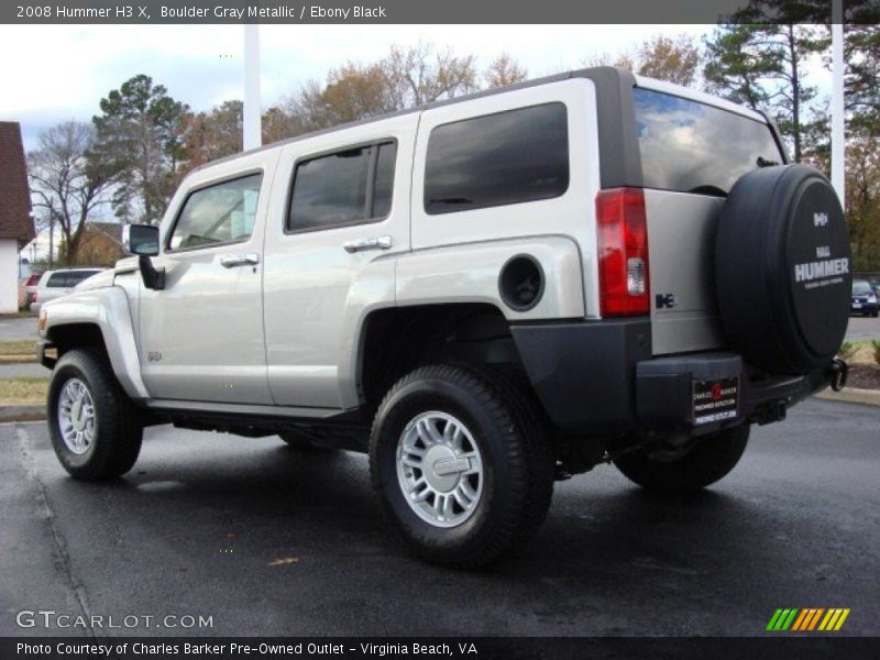 Boulder Gray Metallic / Ebony Black 2008 Hummer H3 X