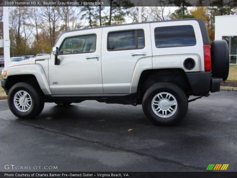Boulder Gray Metallic / Ebony Black 2008 Hummer H3 X