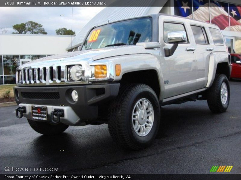 Boulder Gray Metallic / Ebony Black 2008 Hummer H3 X