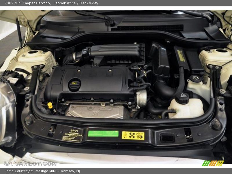 Pepper White / Black/Grey 2009 Mini Cooper Hardtop