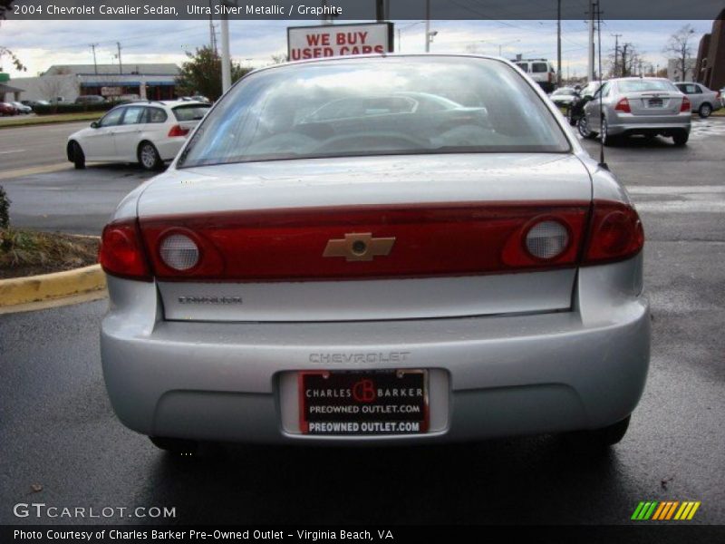 Ultra Silver Metallic / Graphite 2004 Chevrolet Cavalier Sedan