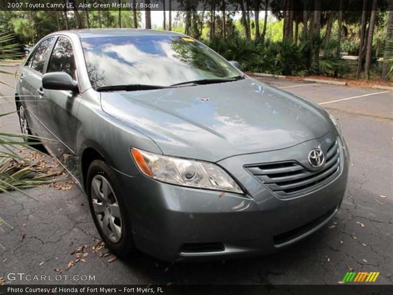 Aloe Green Metallic / Bisque 2007 Toyota Camry LE
