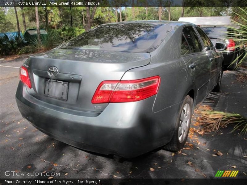 Aloe Green Metallic / Bisque 2007 Toyota Camry LE