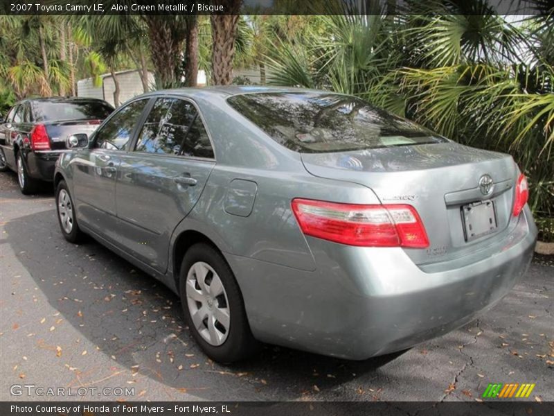 Aloe Green Metallic / Bisque 2007 Toyota Camry LE