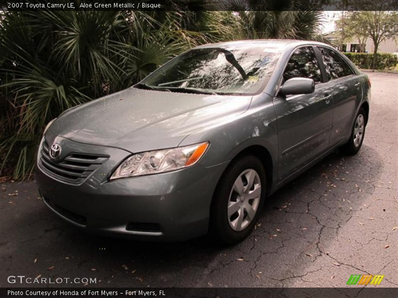 Aloe Green Metallic / Bisque 2007 Toyota Camry LE