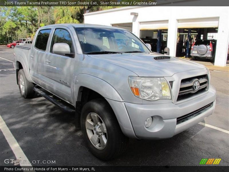Silver Streak Mica / Graphite Gray 2005 Toyota Tacoma PreRunner TRD Sport Double Cab