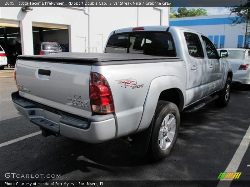 Silver Streak Mica / Graphite Gray 2005 Toyota Tacoma PreRunner TRD Sport Double Cab