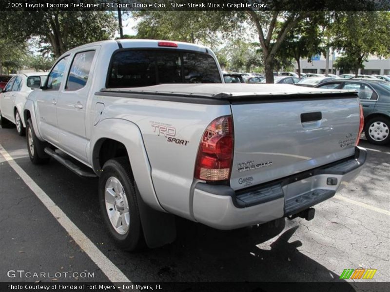 Silver Streak Mica / Graphite Gray 2005 Toyota Tacoma PreRunner TRD Sport Double Cab
