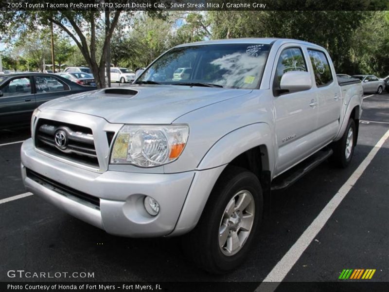 Silver Streak Mica / Graphite Gray 2005 Toyota Tacoma PreRunner TRD Sport Double Cab