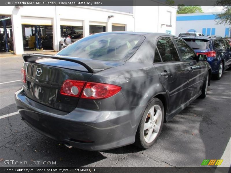 Dark Steel Metallic / Black 2003 Mazda MAZDA6 s Sedan
