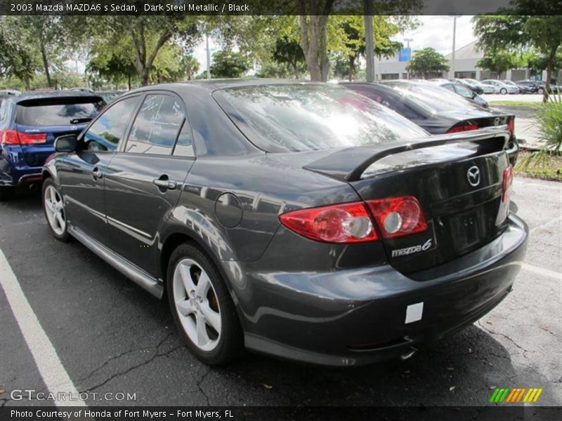 Dark Steel Metallic / Black 2003 Mazda MAZDA6 s Sedan