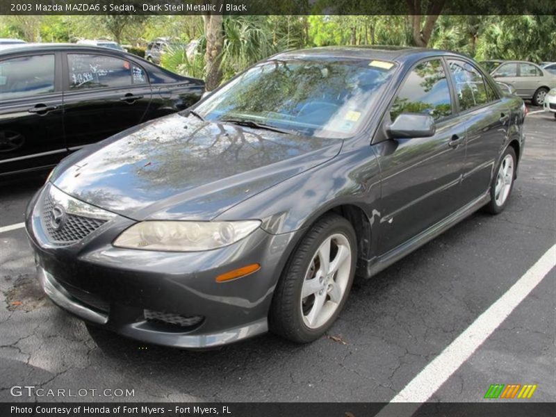 Dark Steel Metallic / Black 2003 Mazda MAZDA6 s Sedan