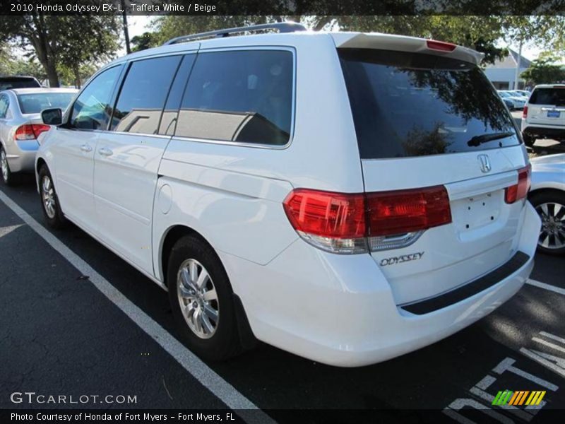 Taffeta White / Beige 2010 Honda Odyssey EX-L