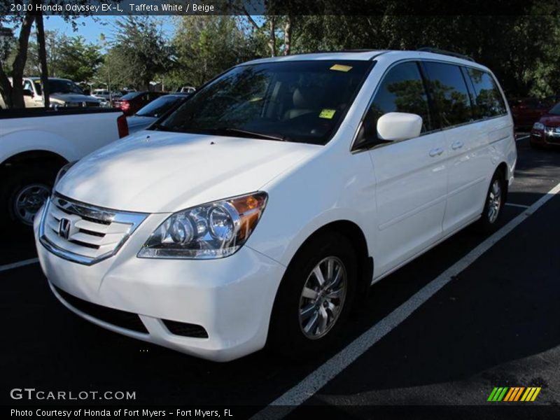 Taffeta White / Beige 2010 Honda Odyssey EX-L