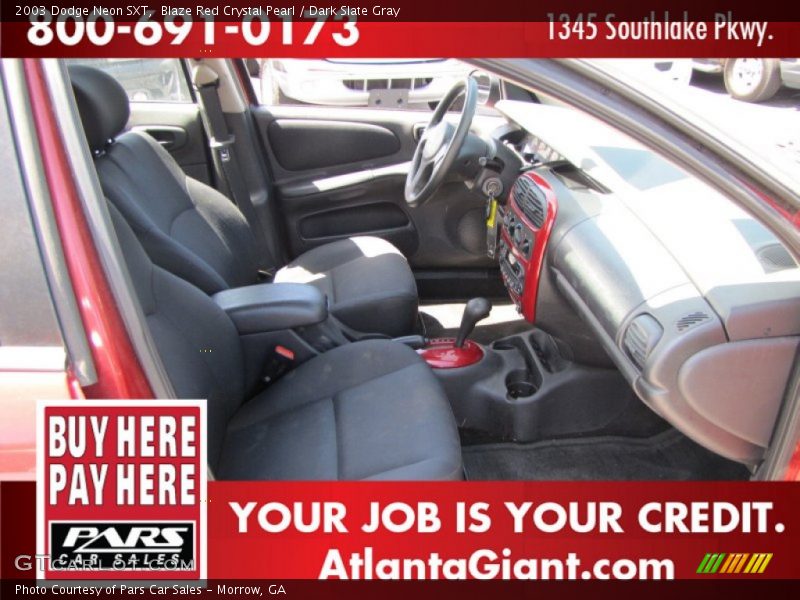 Blaze Red Crystal Pearl / Dark Slate Gray 2003 Dodge Neon SXT