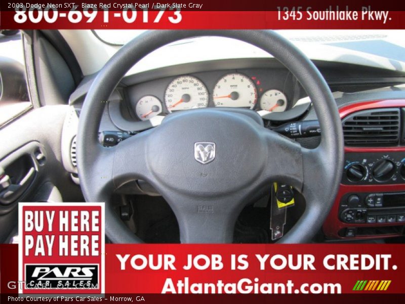 Blaze Red Crystal Pearl / Dark Slate Gray 2003 Dodge Neon SXT
