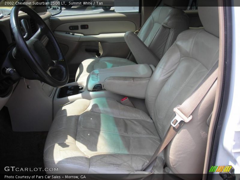 Summit White / Tan 2002 Chevrolet Suburban 2500 LT