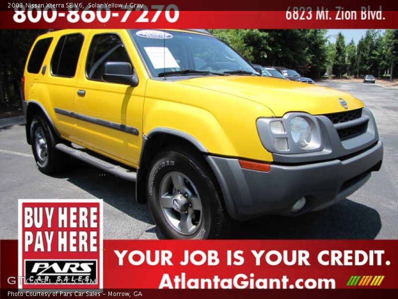Solar Yellow / Gray 2003 Nissan Xterra SE V6