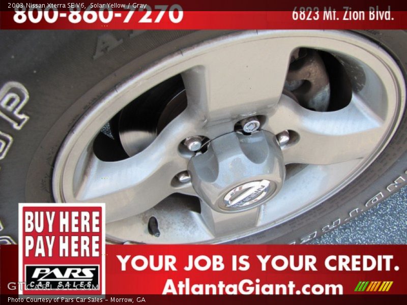 Solar Yellow / Gray 2003 Nissan Xterra SE V6