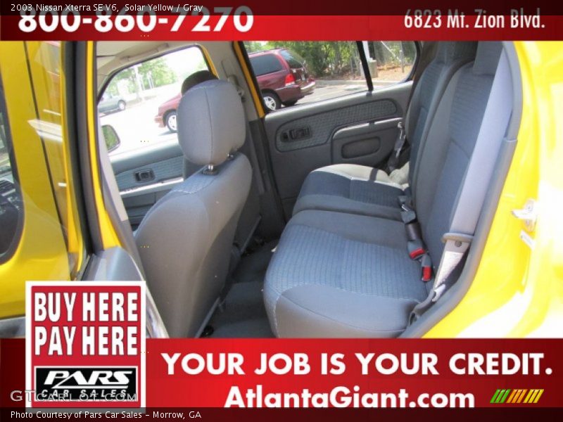 Solar Yellow / Gray 2003 Nissan Xterra SE V6
