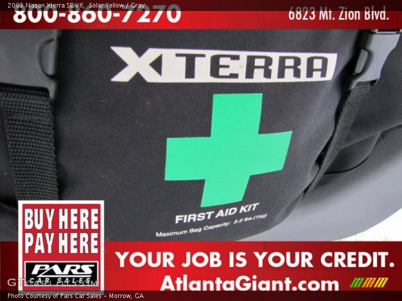 Solar Yellow / Gray 2003 Nissan Xterra SE V6