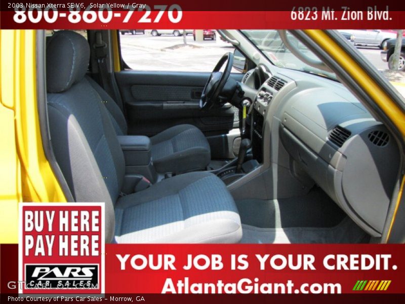 Solar Yellow / Gray 2003 Nissan Xterra SE V6