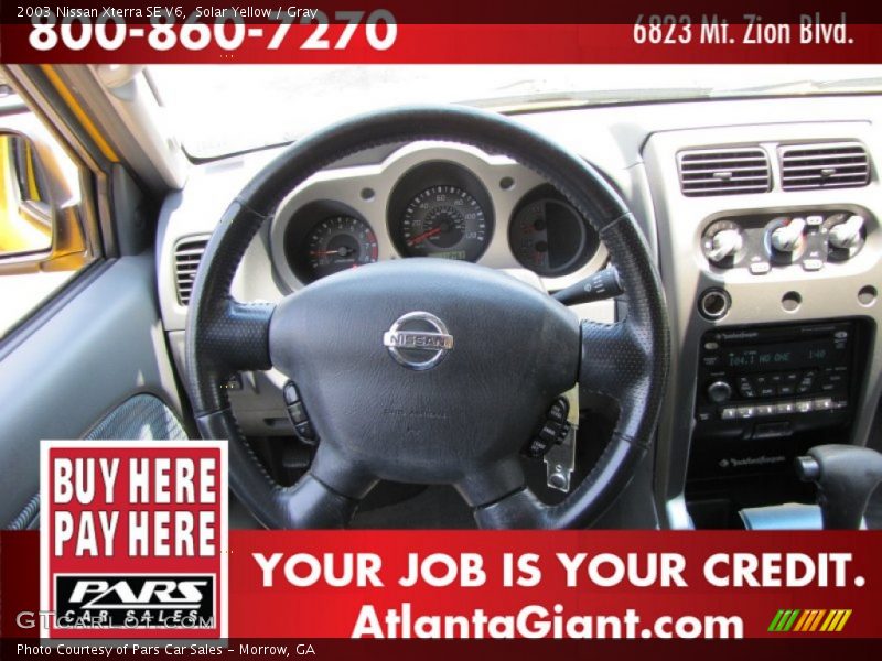 Solar Yellow / Gray 2003 Nissan Xterra SE V6