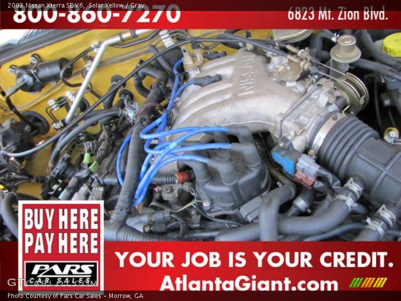 Solar Yellow / Gray 2003 Nissan Xterra SE V6
